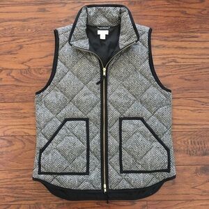 J. Crew Women’s Herringbone Vest with Size Pockets Size Medium